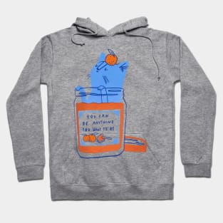 Cute orange jam cat Hoodie